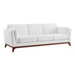 red sofa leather Modway Furniture Sofas and Armchairs White