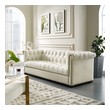 microfiber sectionals Modway Furniture Sofas and Armchairs Ivory