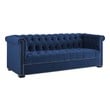 small space chaise sectional Modway Furniture Sofas and Armchairs Midnight Blue