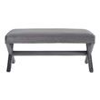 ottoman storage chair Modway Furniture Benches and Stools Gray