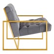 futuristic lounge chair Modway Furniture Sofas and Armchairs Gray