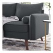 sectional sofa gray fabric Modway Furniture Sofas and Armchairs Gray