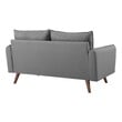 leather sectional sofa with chaise Modway Furniture Sofas and Armchairs Light Gray