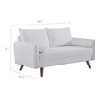 best leather sectionals for small spaces Modway Furniture Sofas and Armchairs White