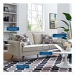 cream colored sectional with chaise Modway Furniture Sofas and Armchairs Beige