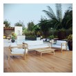 patio furniture weather proof Modway Furniture Sofa Sectionals Natural White