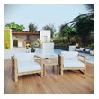 grey outdoor sofa Modway Furniture Sofa Sectionals Natural White