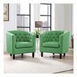orange swivel accent chair Modway Furniture Sofas and Armchairs Green
