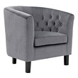 chair and ottoman Modway Furniture Sofas and Armchairs Gray