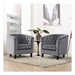 swivel occasional chair Modway Furniture Sofas and Armchairs Gray
