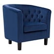 living room accent chair with ottoman Modway Furniture Sofas and Armchairs Navy