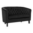 beige and black accent chair Modway Furniture Sofas and Armchairs Black