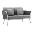 mid century sofa design Modway Furniture Sofa Sectionals White Gray