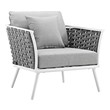 couch and chaise set Modway Furniture Sofa Sectionals White Gray