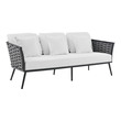 buy sectional sofa Modway Furniture Sofa Sectionals Gray White