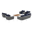 blue grey sectional Modway Furniture Sofa Sectionals White Navy
