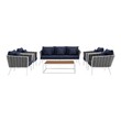 blue grey sectional Modway Furniture Sofa Sectionals White Navy