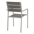 white wood dining chairs Modway Furniture Dining Sets Silver Gray