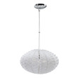 silver and glass chandelier Modway Furniture Ceiling Lamps White