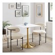 the room place dining sets Modway Furniture Bar and Dining Tables Gold White