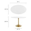 person dining set Modway Furniture Bar and Dining Tables Gold White