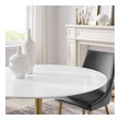 kitchen table and 6 chairs set Modway Furniture Bar and Dining Tables Gold White
