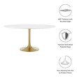 cheap marble dining table set Modway Furniture Bar and Dining Tables Gold White