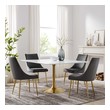 best dining table set for 6 Modway Furniture Bar and Dining Tables Gold White