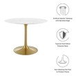 counter extension table Modway Furniture Bar and Dining Tables Gold White
