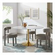 modern dining bench Modway Furniture Bar and Dining Tables Gold White