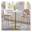 pub style table Modway Furniture Bar and Dining Tables Gold White
