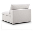 arm chair with foot stool Modway Furniture Sofas and Armchairs Beige