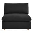 velvet swivel accent chair with ottoman set Modway Furniture Sofas and Armchairs Black