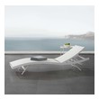 contemporary leather chair Modway Furniture Daybeds and Lounges White White