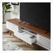 mid century modern tv console table Modway Furniture Decor Walnut White