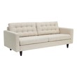 velour couches Modway Furniture Sofas and Armchairs Beige