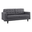 red sectional with chaise Modway Furniture Sofas and Armchairs Gray