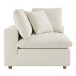 black accent chair with ottoman Modway Furniture Living Room Sets Light Beige