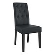 dining chair set with bench Modway Furniture Dining Chairs Black