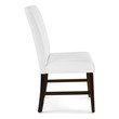 clear dining set Modway Furniture Dining Chairs White