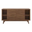 grey and gold tv stand Modway Furniture TV Stands-Entertainment Centers Walnut