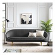 white l couch Modway Furniture Sofas and Armchairs Gray