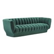 chaise couch with ottoman Modway Furniture Sofas and Armchairs Green