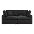 cream modern sectional Modway Furniture Sofas and Armchairs Black