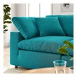 large sectional couch leather Modway Furniture Sofas and Armchairs Teal