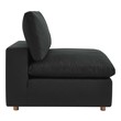 mid century loveseat sleeper Modway Furniture Sofas and Armchairs Black