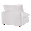 pink velvet sectional couch Modway Furniture Sofas and Armchairs Pure White