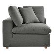 best large sectional sofa Modway Furniture Sofas and Armchairs Gray