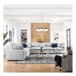 red modern sofa Modway Furniture Sofas and Armchairs Light Gray