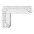 white modern sectional couch Modway Furniture Sofas and Armchairs Pure White